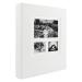 AUEAR, Photo Album Holds 4x6 600 Pictures Large Capacity Photo Book for Graduation Family Wedding Anniversary Baby (White, Embossed Leather Cover) 600 Pockets White