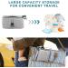 Uzepie Travel Changing Mat Waterproof Portable Changing Mat with Mesh Wipes Zippered Pockets Foldable Detachable Changing Mat Baby for Boys and Girls Newborns - Buy Online on GoSupps.com