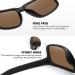 MEETSUN Polarized Sunglasses 2 Pack - Black + Blue Mirror Lens | UV400 Protection for Men and Women - Buy Online on GoSupps.com