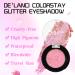 DE'LANCI Glitter Eyeshadow | Highly Pigmented Pink Multichrome | 24-Hour Wear | Talc-Free | Shimmer Eye Shadow - Rose Purple Princess - Buy Online on GoSupps.com