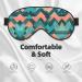 Buy Coral & Teal Arrows Print Unisex Sleep Mask | Double-Sided Eye Mask for Sound Sleep & Skin Care - Buy Online on GoSupps.com
