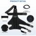 Adjustable Dog Knee Brace | Medium Black Pet Knee Pads for Joint Injury Recovery | Support Straps for Dogs - Buy Online on GoSupps.com