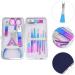 FRCOLOR 1 Set Nail Set Travel Nail Clippers Pedicure Tools Stainless Steel Set Eyebrow Remover Dead Skin Push Pedicure Care Tools Pu Leather Colorful Manicure Trimmer Set Nail Trimmer Flat - Buy Online on GoSupps.com