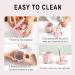 STAWINM 3 In 1 Makeup Brush Cleaning Bowl Silicone Makeup Brush Cleaner Cleaning Tool Brush Cleaner Storing and Drying Makeup Sponge Powder Puff Brush (Pink) - Buy Online on GoSupps.com
