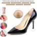 Heel Pad Insert Cushion for Men and Women - Prevents Heel Slip, Blisters, and Loose Shoes - Pale Apricot + Black - Buy Online on GoSupps.com