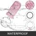 Soleebee 3-Piece Crystal Diamond Pill Box Keychain - Portable Waterproof Rhinestone Storage for Travel & Camping (Pink White Black - Buy Online on GoSupps.com