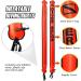 6ft Hi-Visibility Surface Marker Buoy Set for Scuba Diving | Safety Sausage with Finger Spool Reel and Snap Kit - Red - Buy Online on GoSupps.com