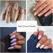 GZMAYUEN Pearl Chrome Powder - White Aurora Metallic Nail Pigment with 6 Eyeshadow Sticks - Buy Online on GoSupps.com