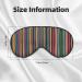 SSIMOO Colorful Stripes Light-Blocking Eye Mask | Ultra-Soft & Comfortable for Restful Sleep - International Shipping - Buy Online on GoSupps.com