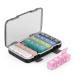Restree Weekly Pill Organizer 4 Times per Day 28 compartments Large Pill Organizer Moisture-Proof and Waterproof 7 Days Medicine Box for Vitamin Medicine Fish Oil/Supplements Black