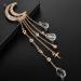 Moon Hair Clip Accessories Rhinestone Tassel Charms Hair Pin Jewelry for Women Comfortable and Environmentally Nice Design - Buy Online on GoSupps.com