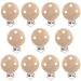 Baby pacifier clips pacifier clip wood pacifier chains accessories pacifier chains Clips 10PC dummy clip holder pacifier closures holder for baby and children (perforated wood color)