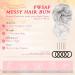 Voluminous Wavy Grey Messy Bun Extension with Hair Rope and Hairpin - Bridal Hairstyle Chignon Hairpiece - Buy Online on GoSupps.com