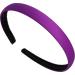 1.5cm Bright Purple Matte Fabric Curved Plastic Alice Band Hair Band Headband No Teeth for Women Girls by Glitz4Girlz