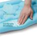 Full Body Bath Pillow with Head and Tailbone Support | Non-Slip Bath Tub Mat | 93x40cm Blue - Buy Online on GoSupps.com