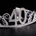 Frcolor Birthday Crystal Tiara Crown 40th Rhinestone Princess Queen Headband - Buy Online on GoSupps.com