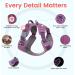 Pawaii Dog Harness for Small Dogs - Anti-Pull Reflective No-Choke Breast Harness with Handle (XS Orchid Purple) - Perfect Fit for Comfort - Buy Online on GoSupps.com