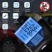 Professional Portable Breathalyzer Alcohol Tester with 12 Mouthpieces - Blue LCD Screen, Quick Response Time, Auto Power Off | A01 - Buy Online on GoSupps.com