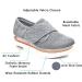 Women's Diabetic Shoes Extra Wide Width - Breathable Mesh Outdoor Walking Sneakers for Swollen Feet, Arthritis & Edema - Size 8 Wide Black - Buy Online on GoSupps.com