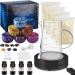 Benooa Candle Making Kit with Electric Hot Plate, DIY Scented Candle Making Supplies Set with Beeswax, Candle Wicks, Fragrance Oil, Candle Dye and Candle Jars 02 Kit