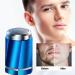 Electric Shaver Men's Mini Electric Shaver Portable Shaver USB Rechargeable Shaver Suitable for Business Trip Home Company (electroplated Blue) - Buy Online on GoSupps.com
