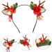 HAPINARY Antler Headband Reindeer Antlers Headband Prom Hair Accessories Deer Horn Headband Lovely Hair Hoop Winter Festival Headpiece Tiara Child Flocked Antlers Vintage Makeup - Buy Online on GoSupps.com