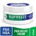 Biofreeze Cream - Menthol Muscle Pain Relief for Back Shoulder Neck & Arthritis - FSA/HSA Eligible - 3 oz - Buy Online on GoSupps.com