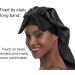 Sengterm Long Satin Hair Hood - Silky Adjustable Sleeping Hat for Women | Extra Big Satin Sleep Cap for Long Curls | L-XL Black - Buy Online on GoSupps.com