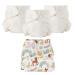 Esembly Cloth Diaper Bundle Set 3 Organic Absorbent Inners and 1 Waterproof Recycled Diaper Cover Reusable Washable Diapers with Snap Closure Size 2 (18-35lbs) Off-Leash Size 2 Bundle - Off-Leash