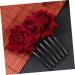 Ipetboom 1pc Wedding Rose Flower Hair Comb Wedding Comb Bridal Headpiece Bridal Hair Clip Hair Jewels for Women The Rose for Women Hair Accessory for Women Floral Comb Jewelry Bride Flowers - Buy Online on GoSupps.com