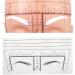 Guapa 50pcs/pack Eyebrow Ruler with Brow Shape Disposable Microblading Ruler Sticker Adhesive Brows Positioning Measure Tool