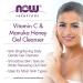 NOW Solutions Vitamin C and Manuka Honey Gel Cleanser 8 fl oz - Brightening System for Healthy-Looking Skin - Buy Online on GoSupps.com