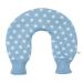 Premium hot water bottle PVC for the neck and shoulder neck heat bottle high -quality knitting with asterisks 2 liters BS1970: 2012 certified - new model (light blue)