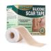 Emibele Silicone Scar Sheets (1.6x 120Roll-3M) Silicone Scar Tape Professional Scar Gel Reusable Scar Roll Soft Breathable Scar Removal Strip for Keloid Acne C-Section Surgery Burn Scar Trauma et