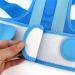 Adjustable Posture Corrector Back Support Belt | Orthopedic Corset for Spine & Lumbar | X-Large Blue - Buy Online on GoSupps.com