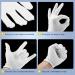12 Pairs White Cotton Gloves White Gloves 100% Cotton for Kids and Adults Skin Care Eczema & Dry Hands - Buy Online on GoSupps.com