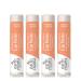 Earth Mama Lip Balm Set | Orange Ginger 4-Pack | Lip Moisturizer with Organic Jojoba Oil for Sensitive Skin