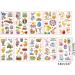 10Sheets Cartoon Temporary Stickers A/B Styles For Creative Body Art Easter Stickers For Boy Girl Easter Party Fa Easter Stickers Set A Series - Buy Online on GoSupps.com