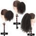 Hair Chignon 8-24 Inch Afro Curly Ponytail Human Hair Extensions Curly Fluffy Hair Comb with Drawstring Ponytail Hair Extensions Messy Bun Hair Piece (Color : Black Size : 22inch) - Buy Online on GoSupps.com