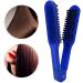 Plywood Comb Hair Straightener - V-Shape Styling Tool for Home & Barber Shop | Blue - Buy Online on GoSupps.com