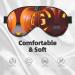 Fall Pumpkin Print Ultra-Soft Eye Mask - Light-Blocking for Comfortable Restful Sleep | International Shipping Available - Buy Online on GoSupps.com