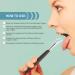 Ghzzy 4-Pack Mazor Cleaning Brushes - Stainless Steel Tongue Scrapers for Fresh Breath & Bad Breath Prevention - Buy Online on GoSupps.com
