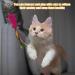 Autoau Interactive Cat Toy with Suction Cup Bird Feather Teaser Wand - Ideal for Indoor Cats and Kittens - 5 Bells, Feather Filler, Training Tool - Buy Online on GoSupps.com