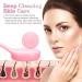 Silicone Manual Facial Cleansing Brush - NADUSEP 2 Pack Soft Bristles Waterproof Exfoliator for Blackheads & Makeup Removal (Blue Pink - Buy Online on GoSupps.com