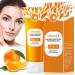 Orange Exfoliating Brightening Gel Gel Exfoliant aux Enzymes D'Orange Gommage Corps Exfoliant Gels Peeling Exfoliants claircissant Visage Moisturizing Scrub Hydratant Nettoyant en Profondeur 100 g (Lot de 1)