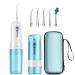 Geediar oral shower test winner Reise Water Flosser Intermediate room cleaner with 5 around replacement nozzles 4 modes tooth shower oral shower wireless