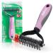 Mydaisy dog brush underwoll dog brush long -hair undercoat cat brush long -haired dog comb underproof brush cat dog brush subfell brush dogs dog comb long hair l pink