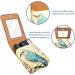 Travel Lipstick Organizer Case | Portable Makeup Bag with Mirror | Art Bird Flower Design - Shop Internationally - Buy Online on GoSupps.com