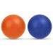 Uraqt fascia ball 2 set small hedgehog ball hard fascia of massage ball with knobs massage balls for the treatment of muscle tension hedgehog balls massage ball for feet back neck hands (blue+orange)