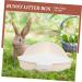 BESPORTBLE Rabbit Triangle Toilet Small Animal Potty Rat Litter Guinea Pig Potty Pet Cage Abs White 25.00X19.00X10.00CM White - Buy Online on GoSupps.com
